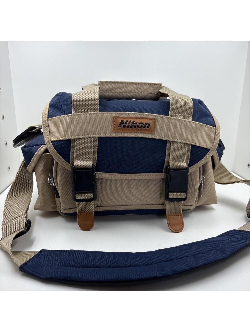 Vintage 90s Nikon Rugged Camera Carrying/Shoulder Bag Adjustable Strap Khaki